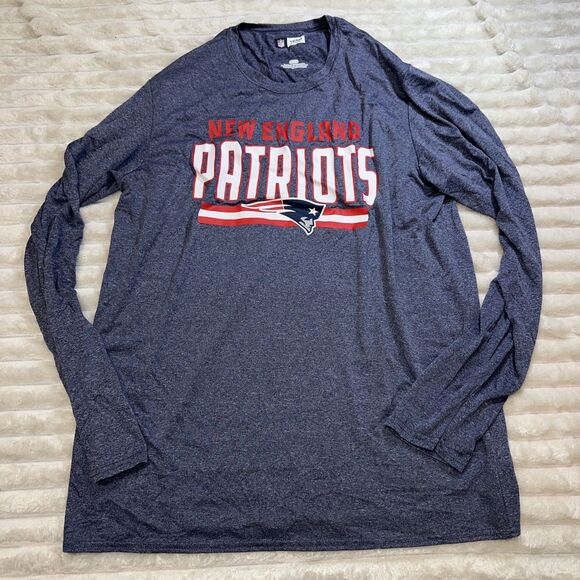 Patriots NFL Team Men Long Sleeves Pullover Shirt Size Large - Picture 1 of 7